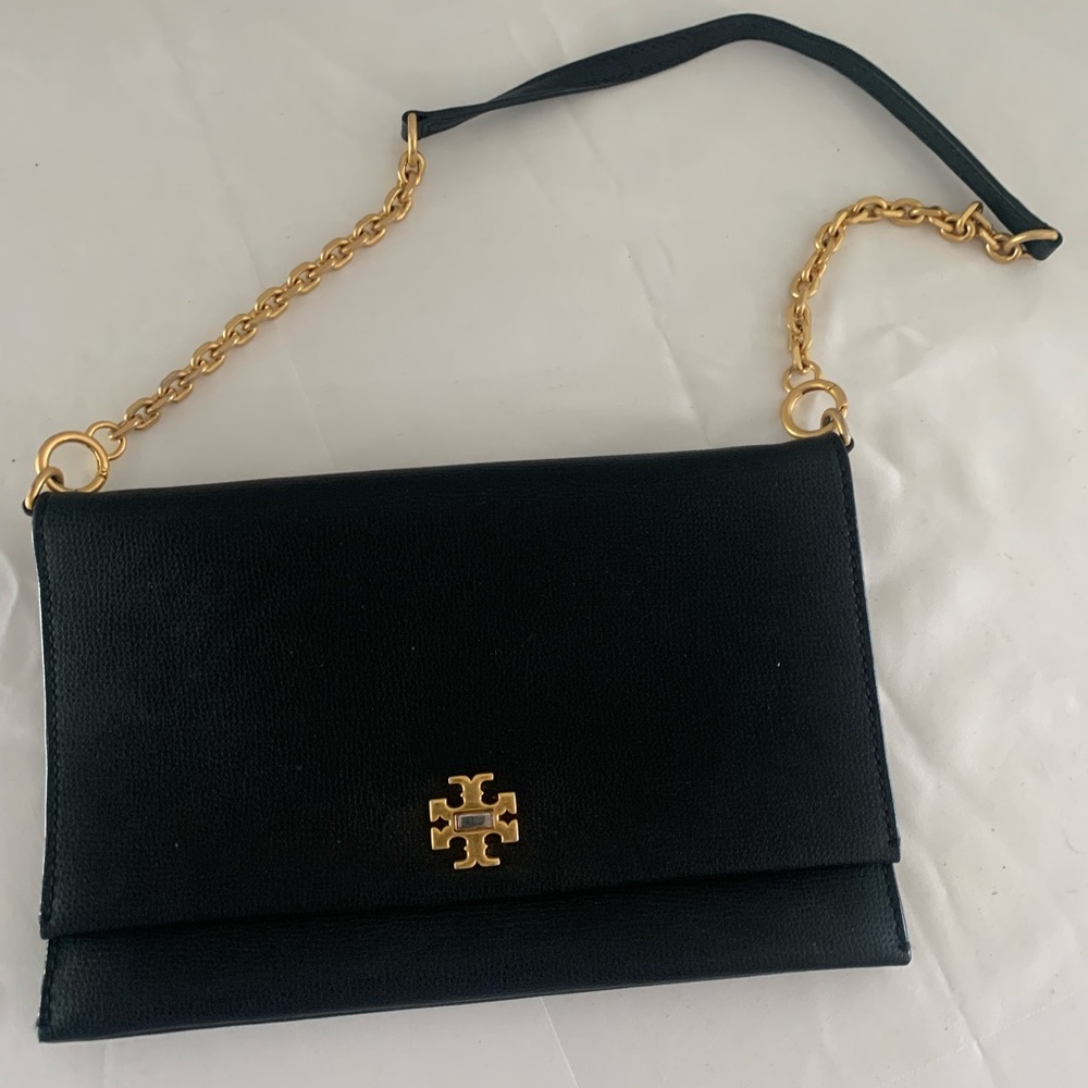 Tory Burch Black Leather Shoulder Bag